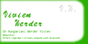 vivien werder business card